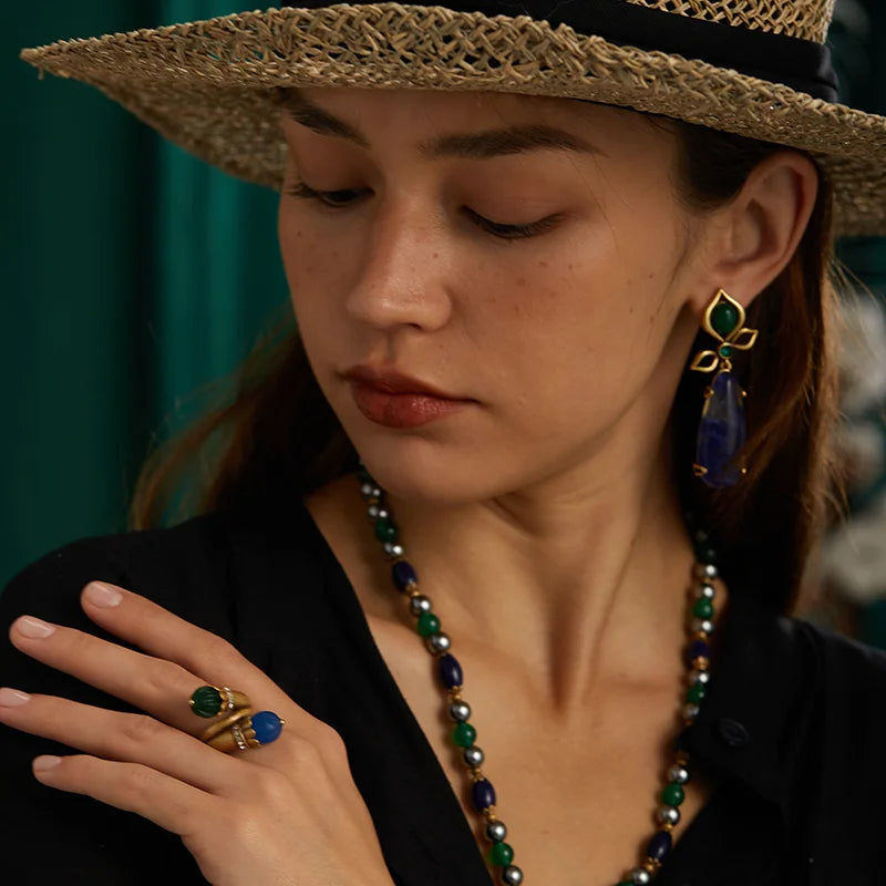 Twin Orbs Vintage Ring