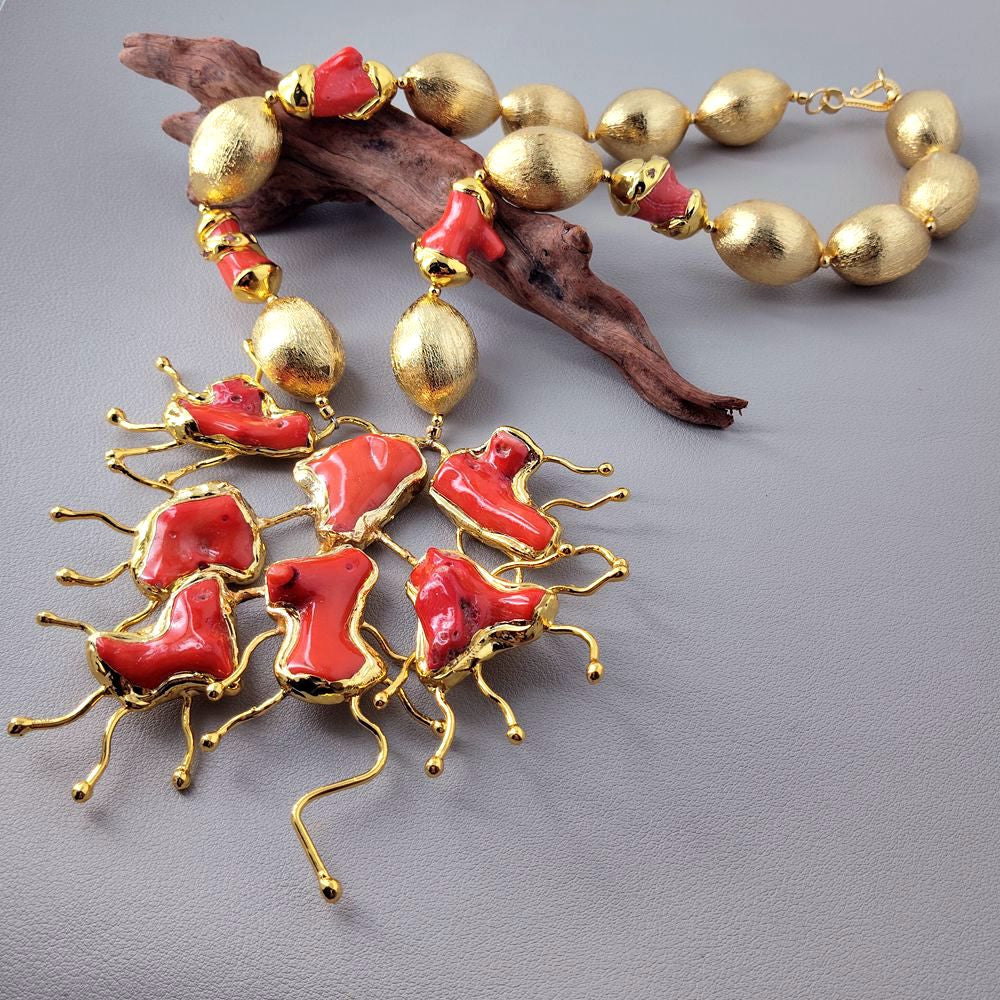 Coral Crown Necklace