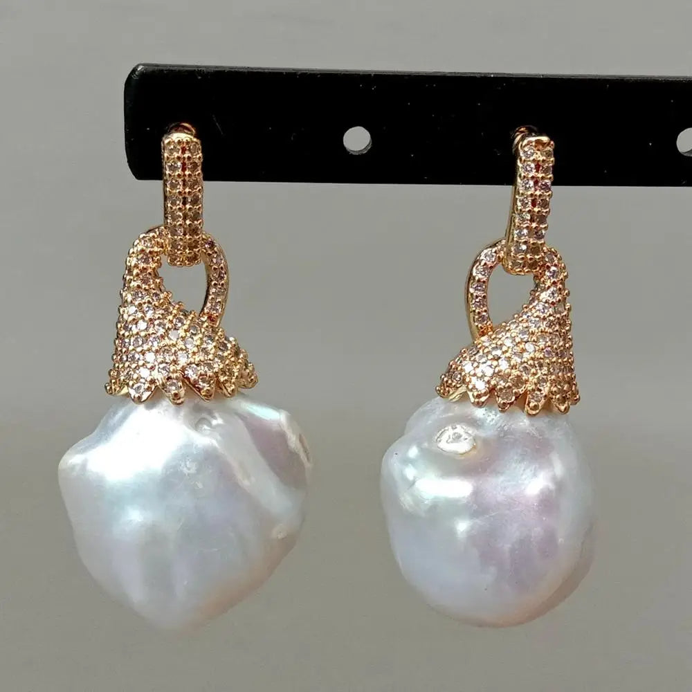 Celeste Pearl Drop Earrings