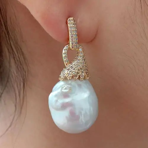 Celeste Pearl Drop Earrings