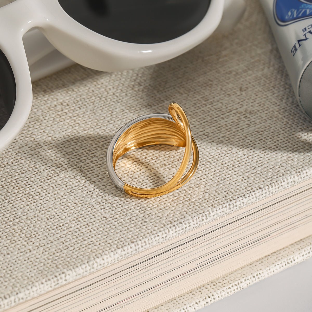 Abstract Orbit 925 Silver Ring - Voisson