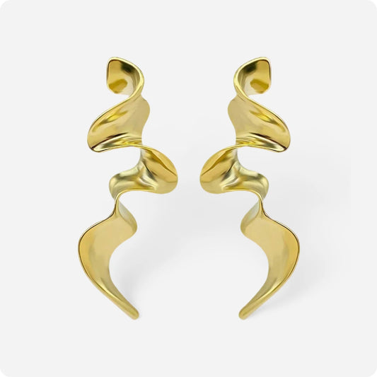 Angel Wave Drop Earrings - Voisson