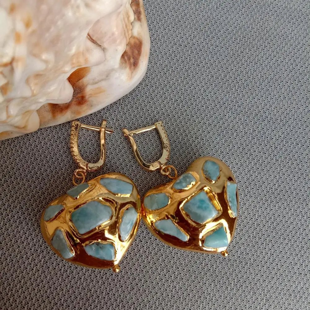 Aqua Aurora Drop Earrings - Voisson