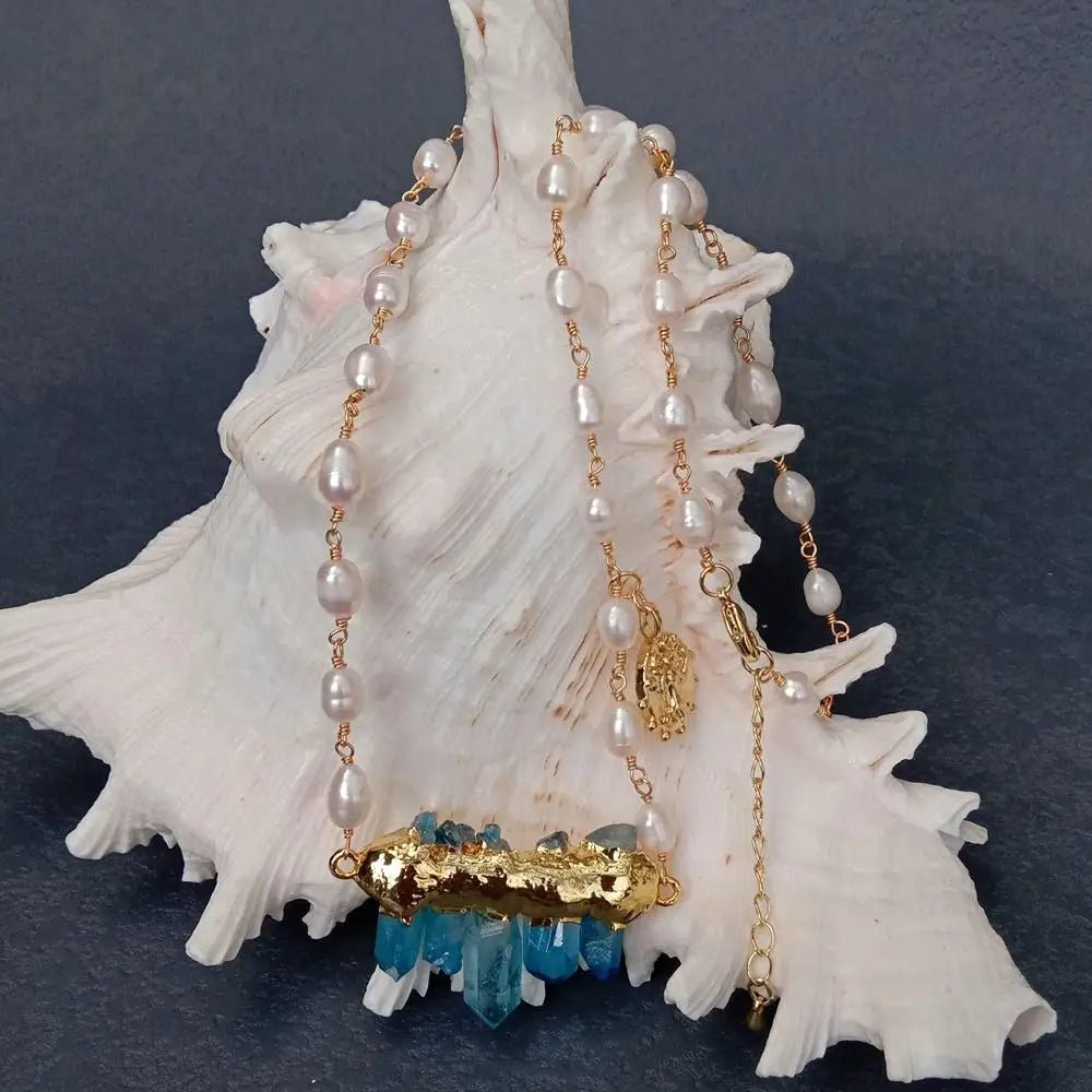 Atlantis Crown Pearl Necklace - Voisson
