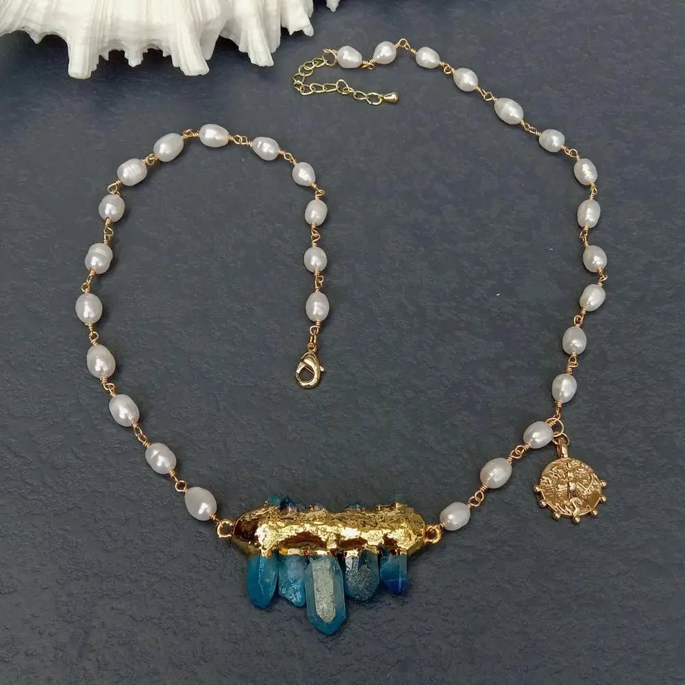 Atlantis Crown Pearl Necklace - Voisson