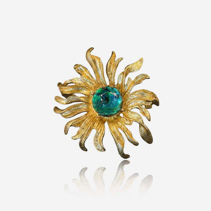 Azure Bloom Brooch - Voisson