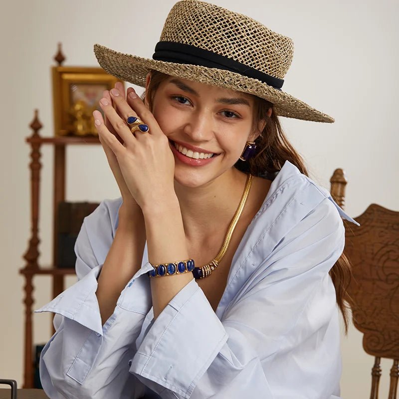 Azure Dynasty Cuff Bracelet - Voisson