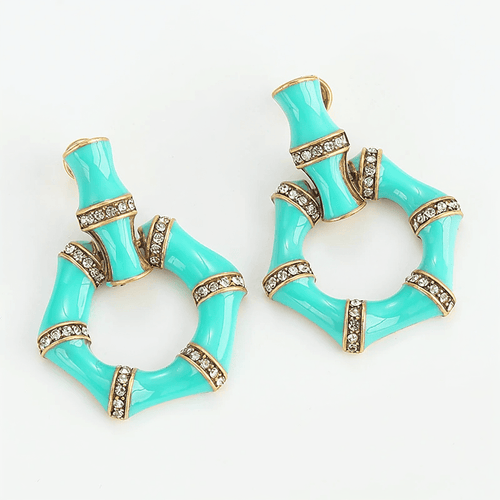 BambooGleam Stud Earrings - Voisson