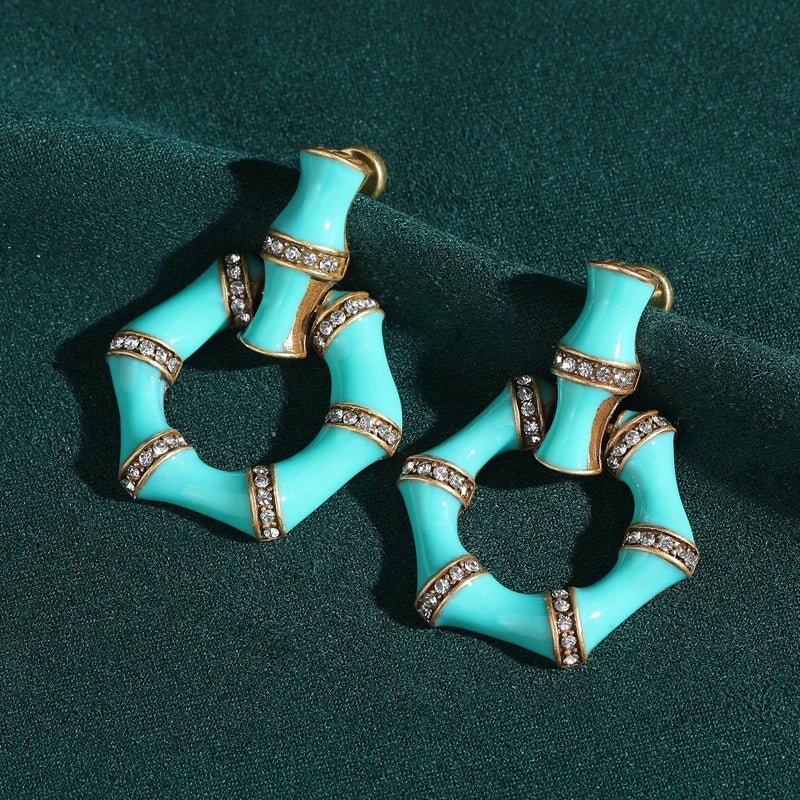 BambooGleam Stud Earrings - Voisson
