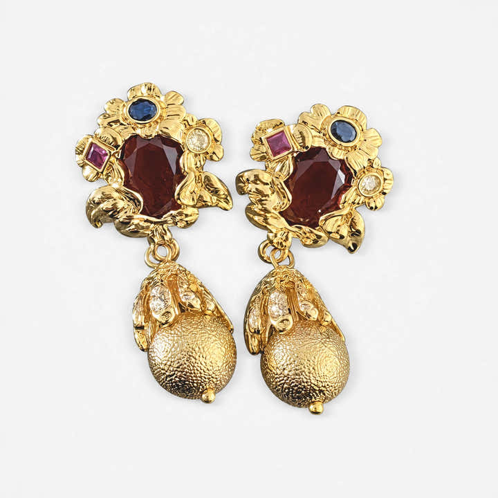 Baroque Blossom Earrings - Voisson