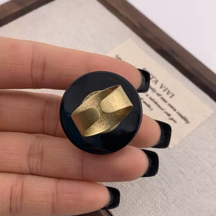 BeeQueen Vintage Natural Agate Ring - Voisson