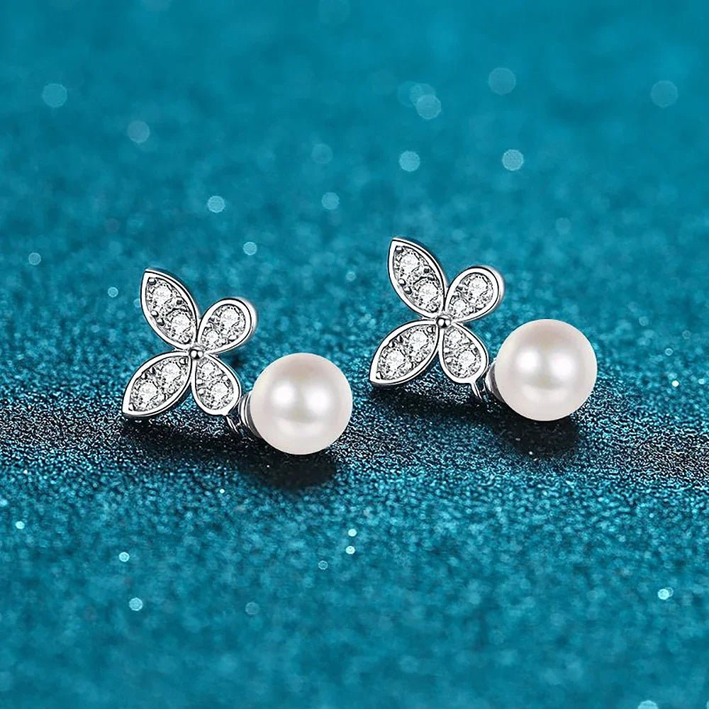 Blossom Pearl Drop Earrings - Voisson