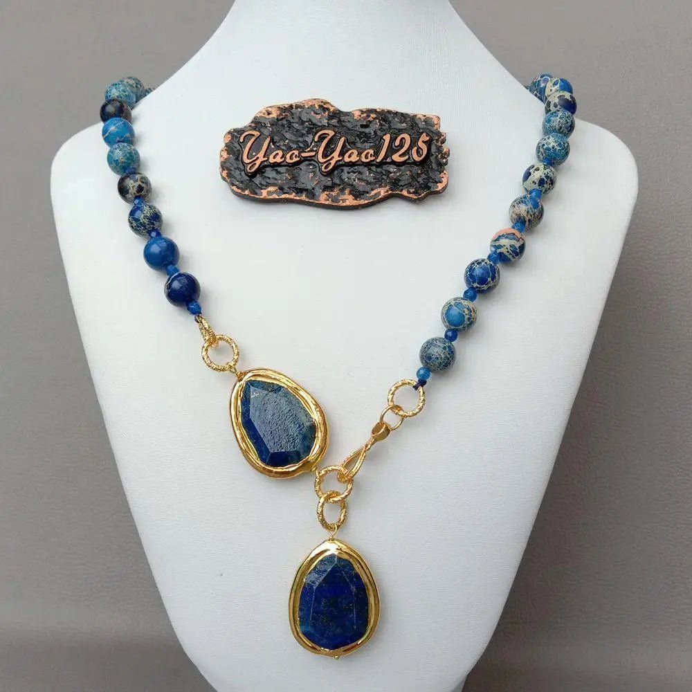 Blue Monarch Pendant Necklace - Voisson