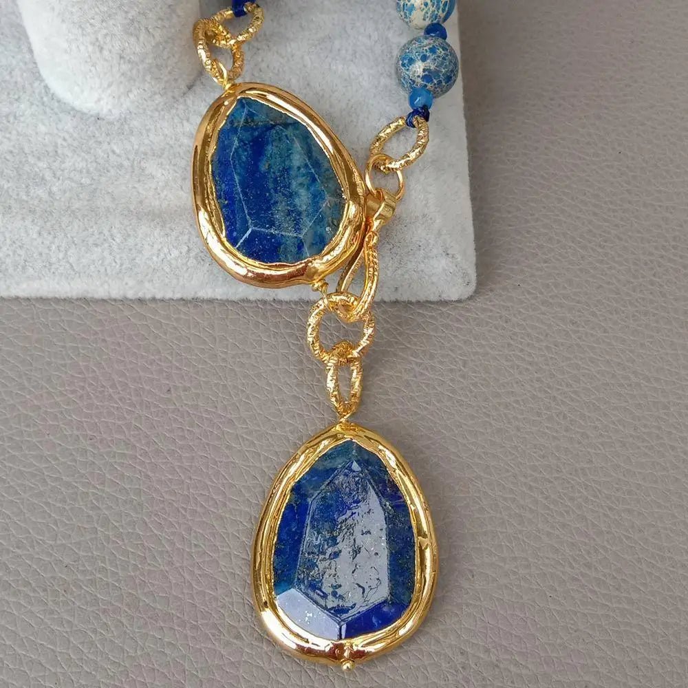 Blue Monarch Pendant Necklace - Voisson