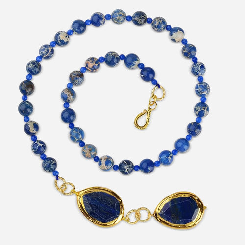 Blue Monarch Pendant Necklace - Voisson