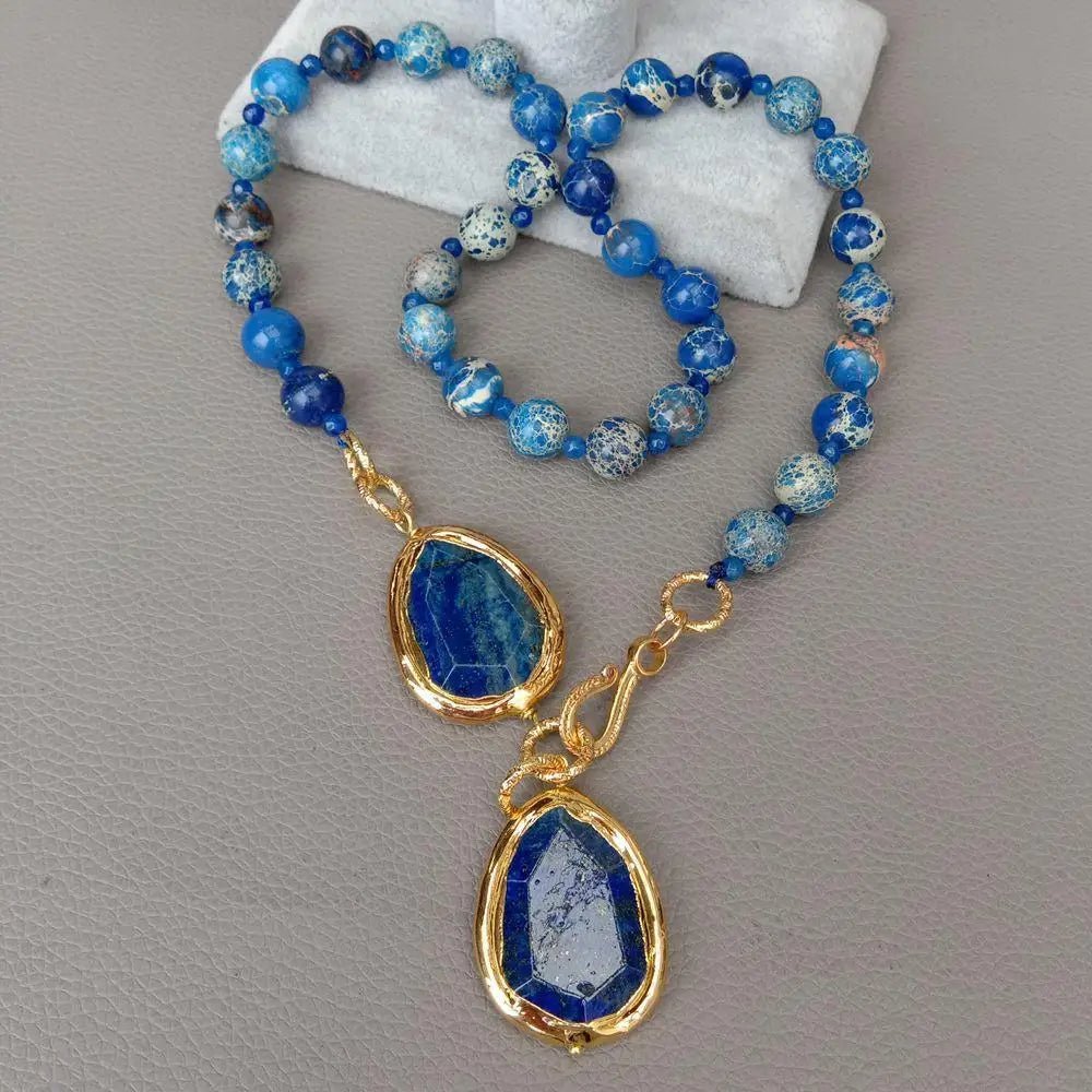 Blue Monarch Pendant Necklace - Voisson