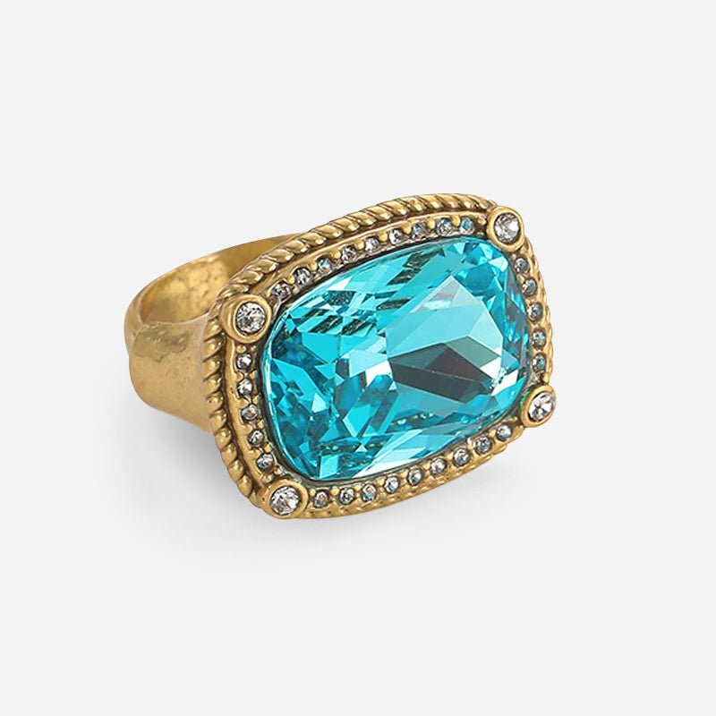 Blue Veritas Gold Ring - Voisson