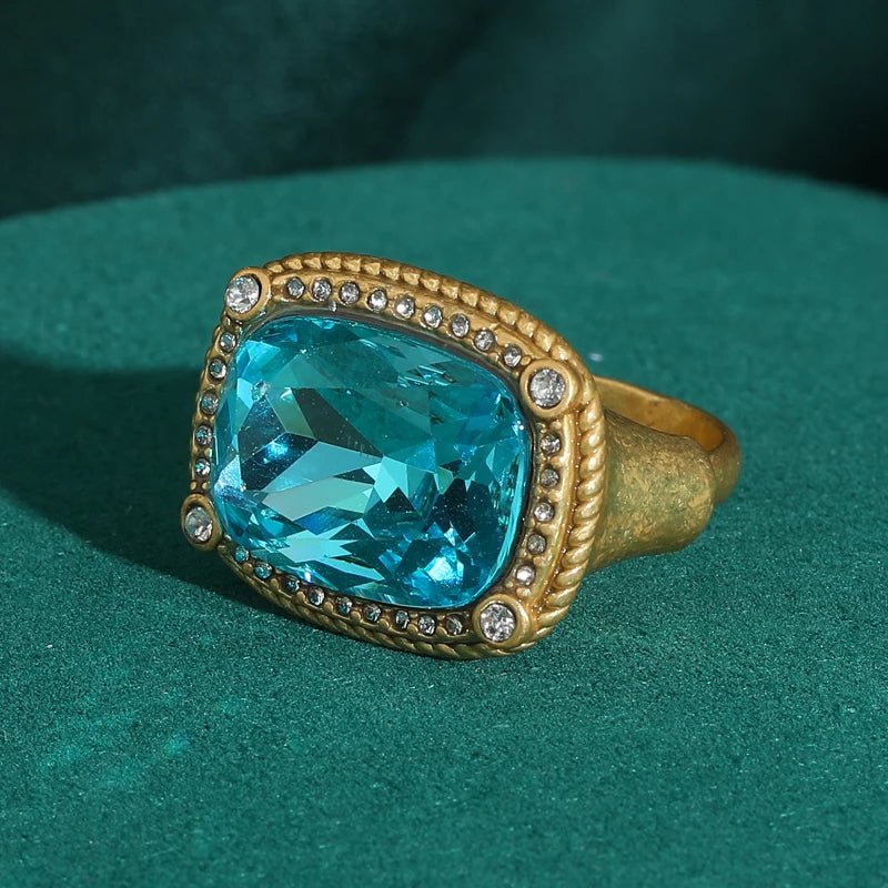 Blue Veritas Gold Ring - Voisson