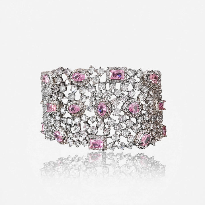Blush Lattice Cuff Bracelet - Voisson