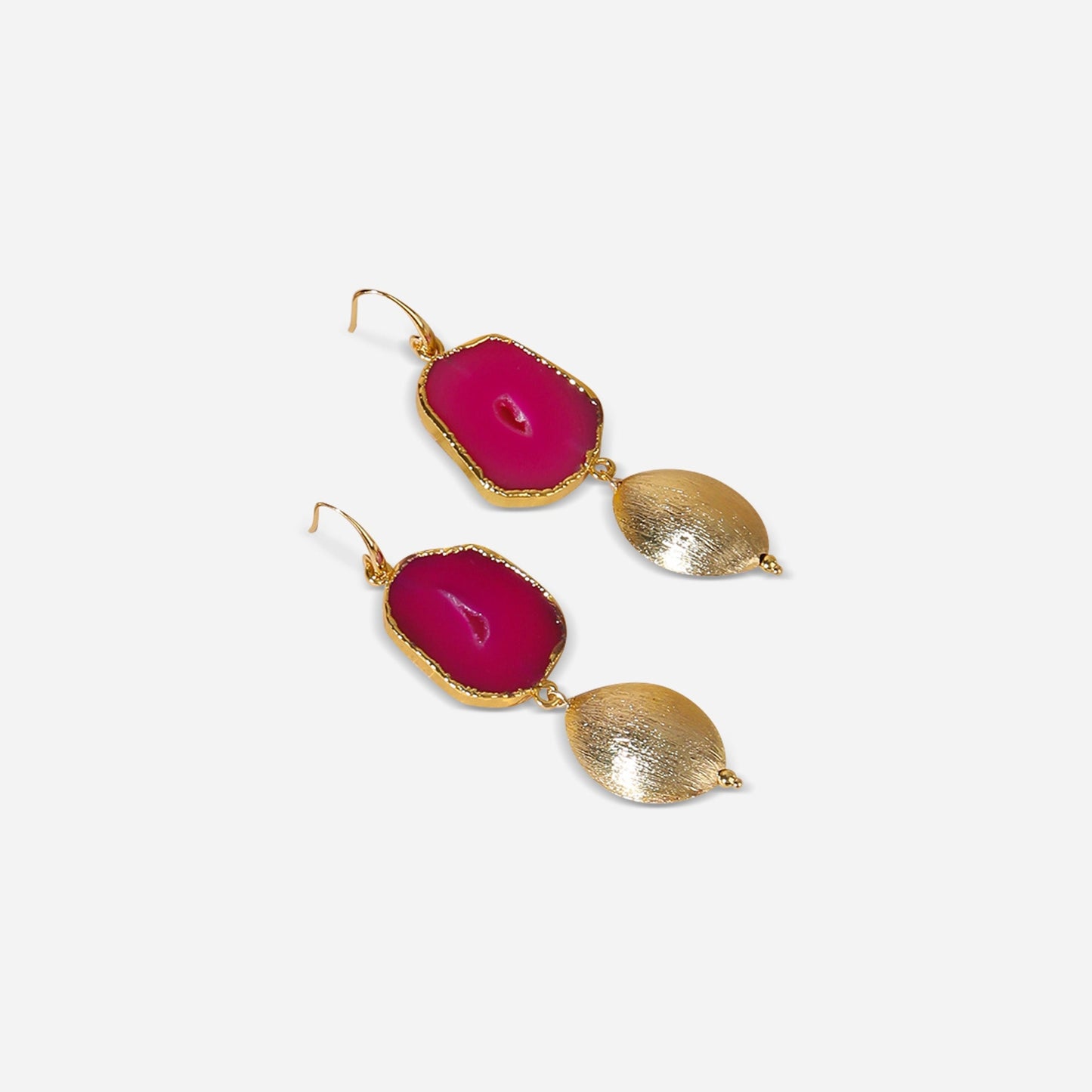 Blush Verve Statement Earrings - Voisson