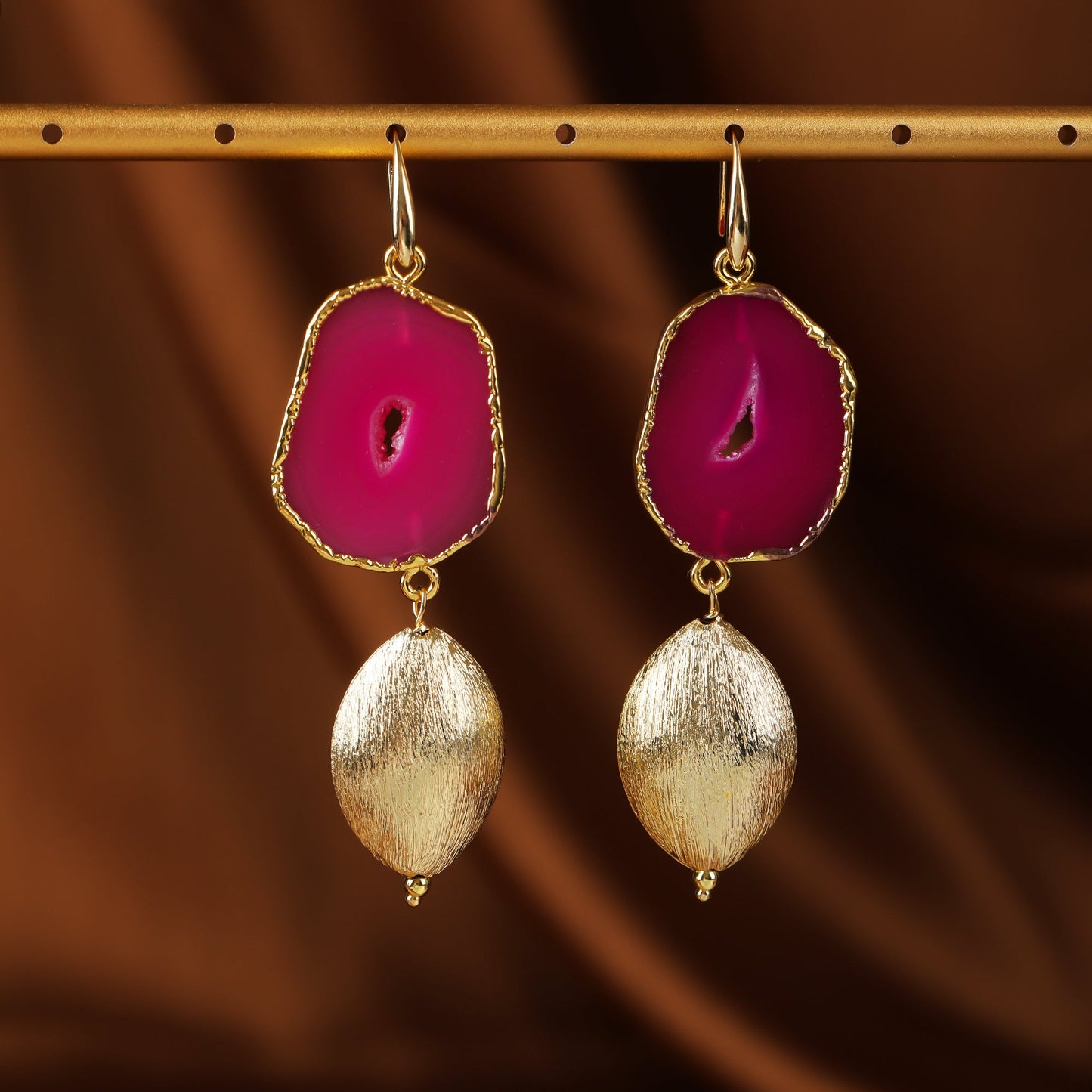 Blush Verve Statement Earrings - Voisson