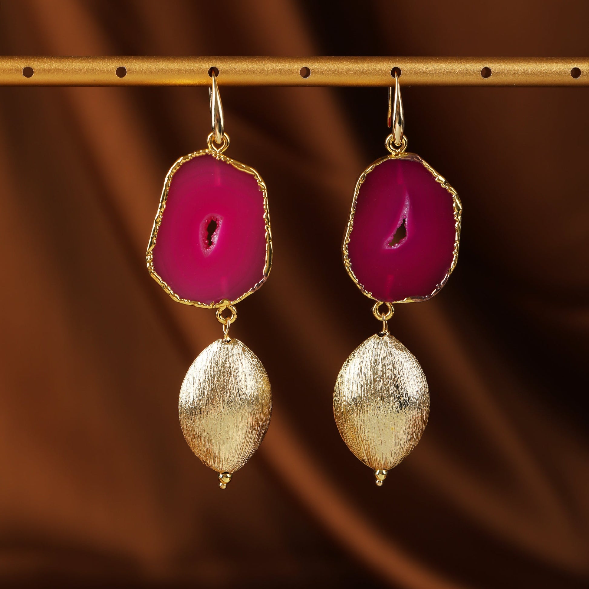 Blush Verve Statement Earrings - Voisson