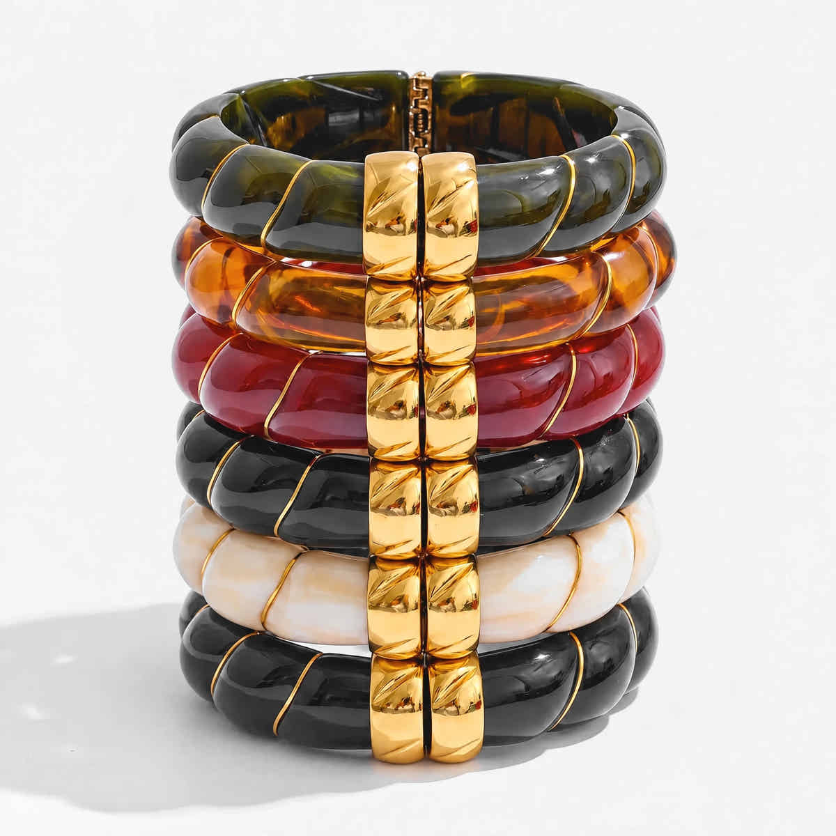Braided Resin Cuff Bracelet - Voisson