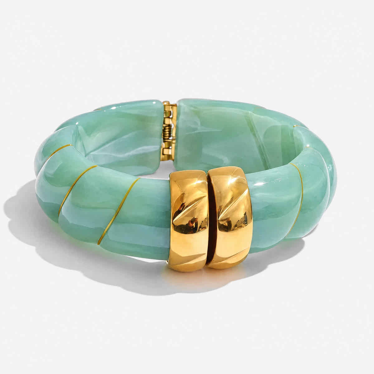 Braided Resin Cuff Bracelet - Voisson