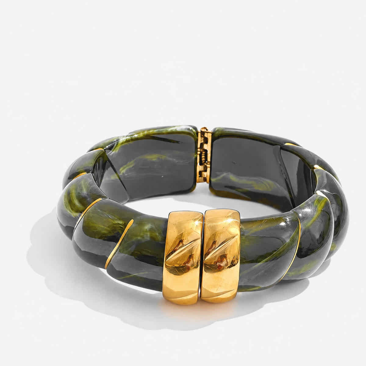Braided Resin Cuff Bracelet - Voisson