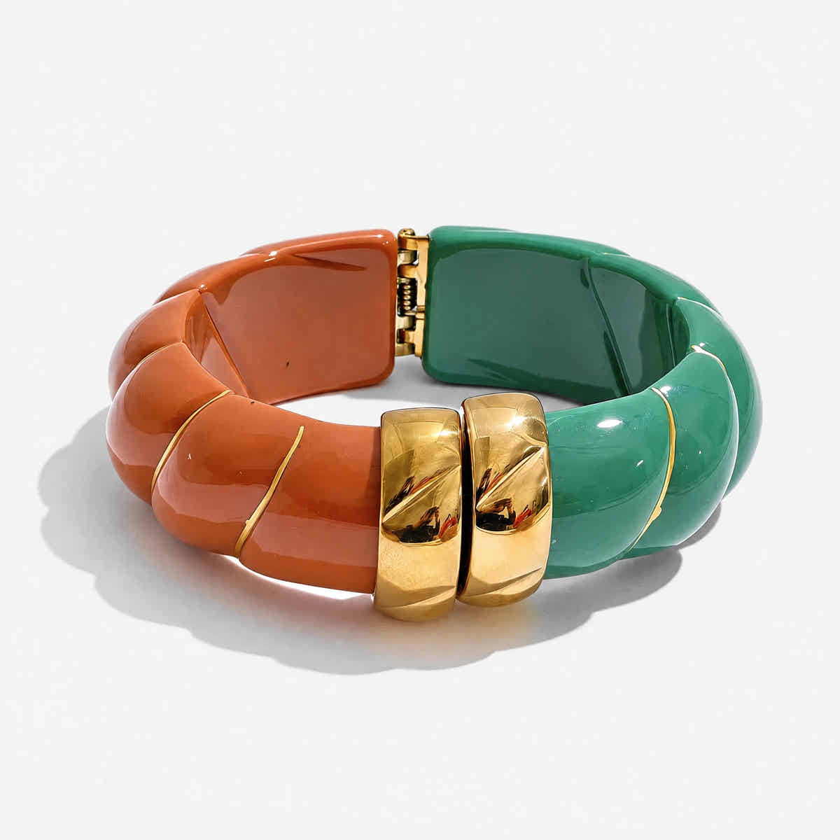 Braided Resin Cuff Bracelet - Voisson