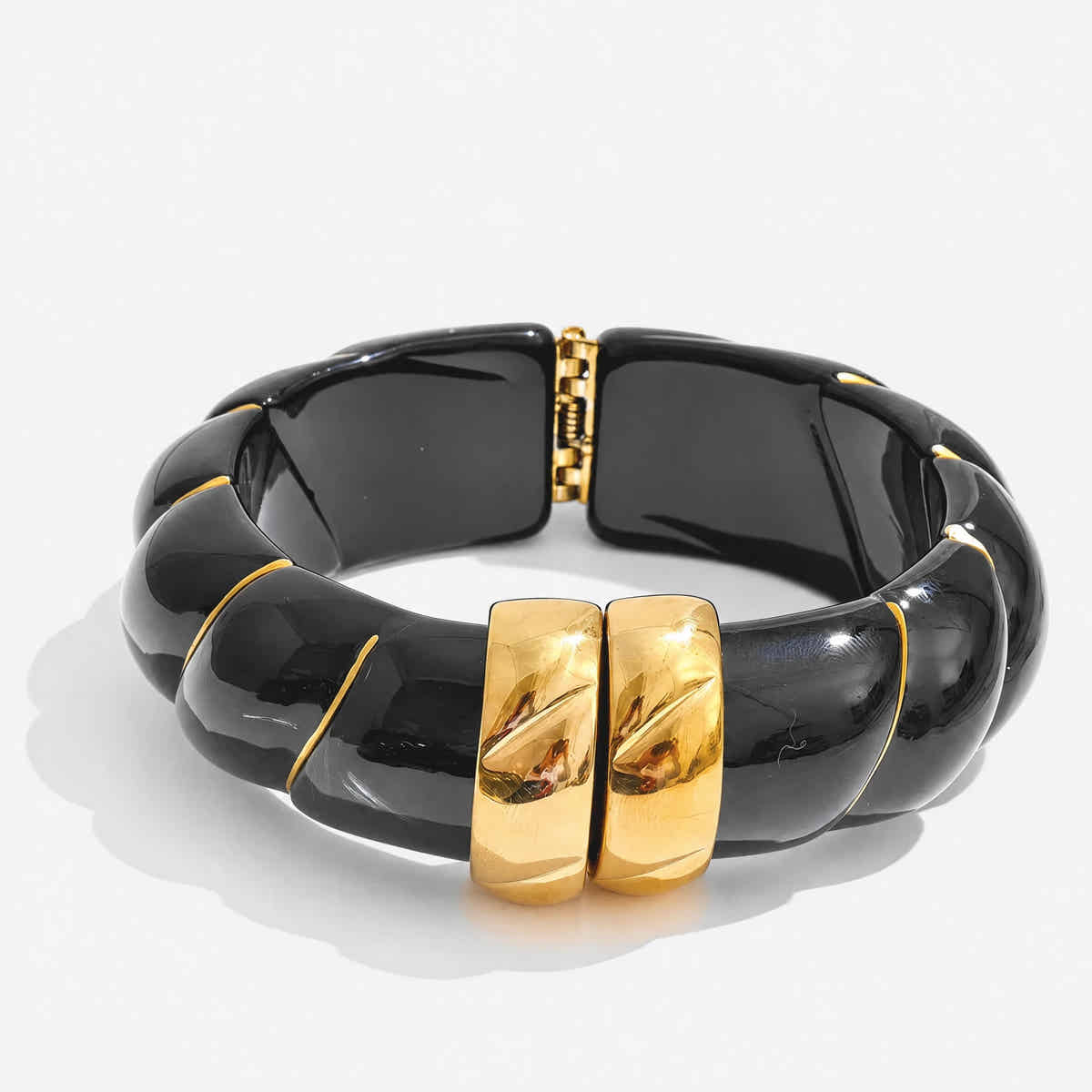 Braided Resin Cuff Bracelet - Voisson