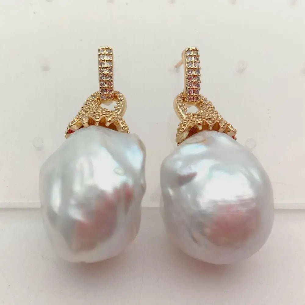 Celeste Pearl Drop Earrings - Voisson