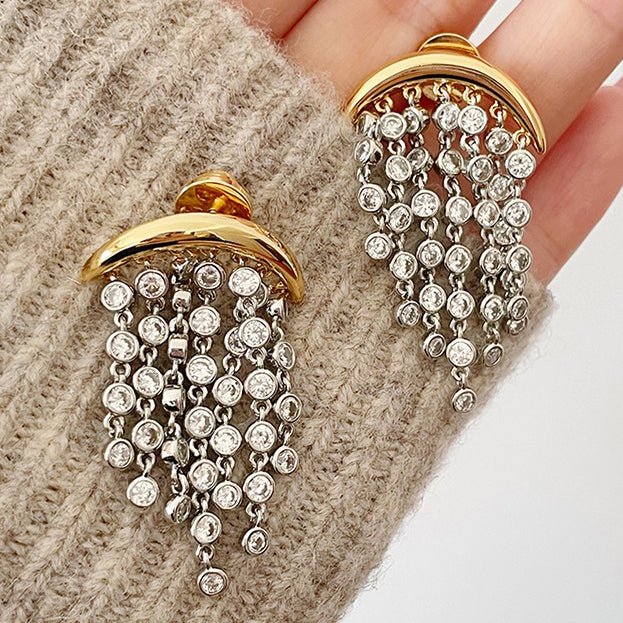 CelesteDrop Tassel Earrings - Voisson