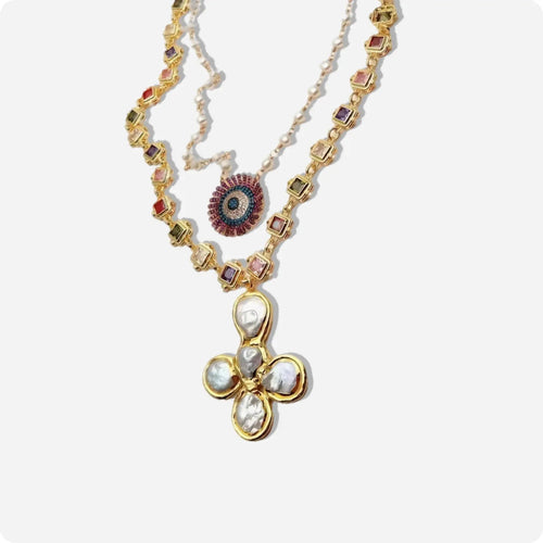 Celestial Garden Pearl Necklace - Voisson