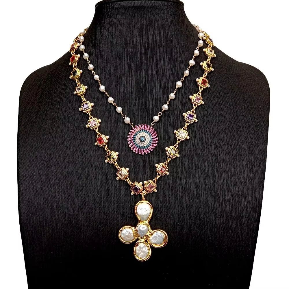 Celestial Garden Pearl Necklace - Voisson