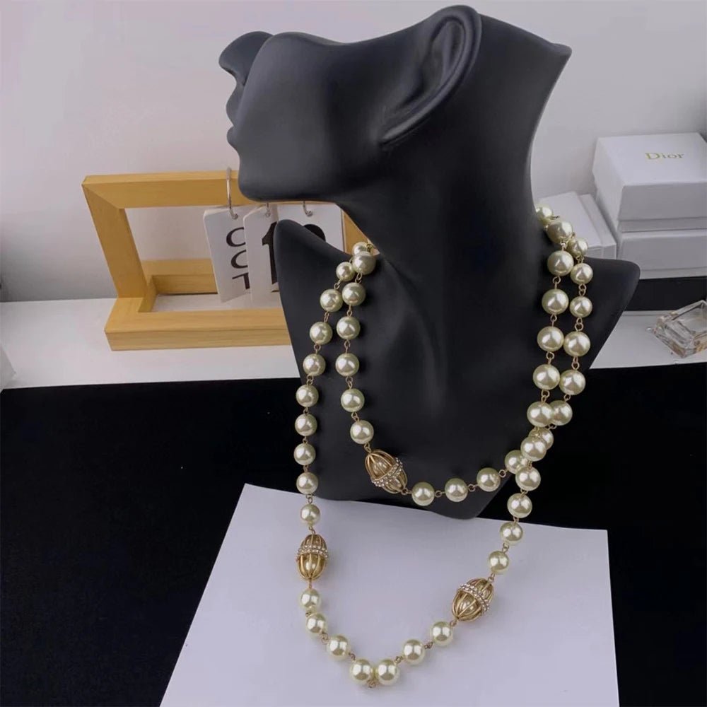 CelestialCage Pearl Necklace - Voisson