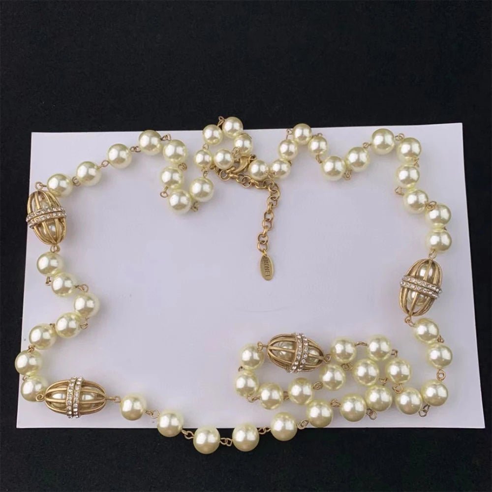 CelestialCage Pearl Necklace - Voisson