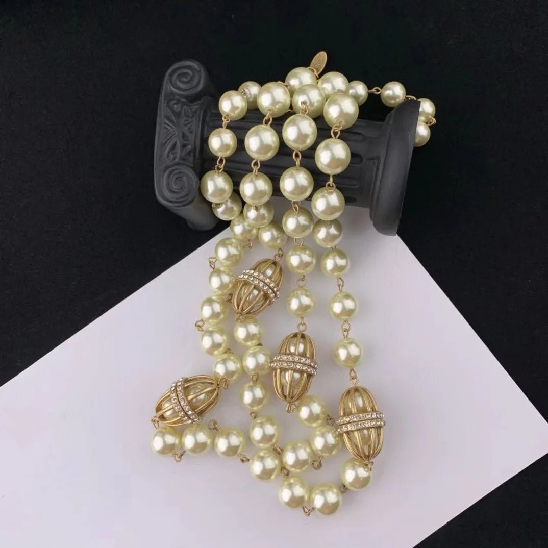 CelestialCage Pearl Necklace - Voisson