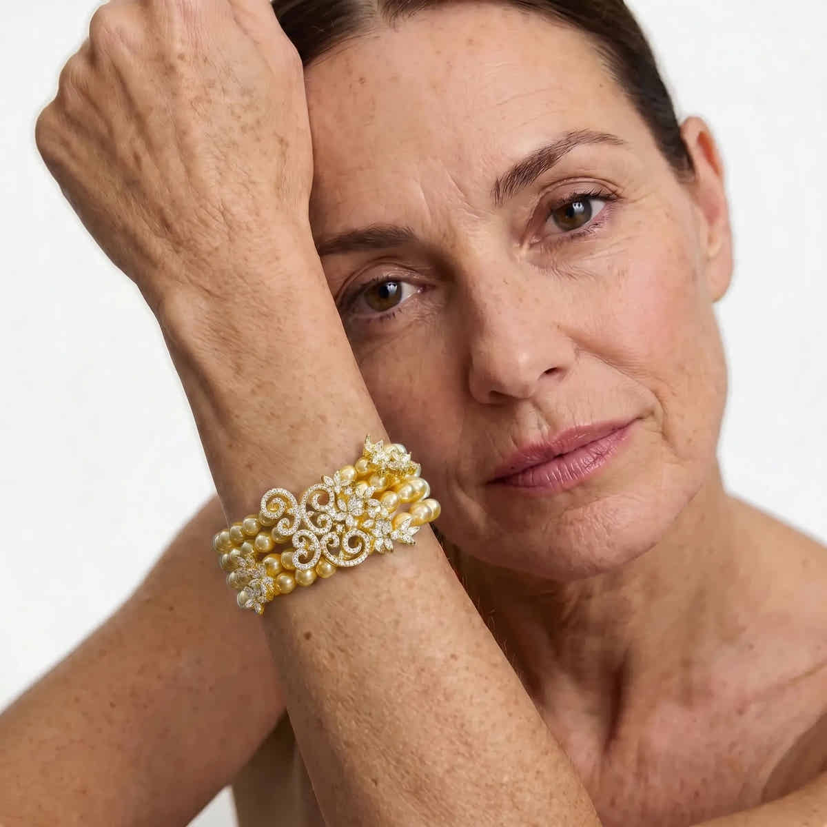 Champagne Gala Pearl Bracelet - Voisson