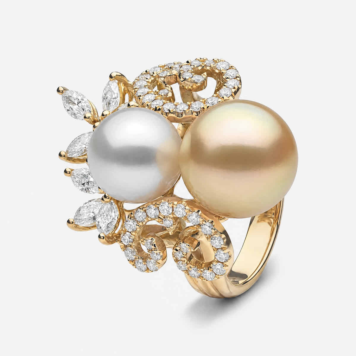 Champagne Gala Pearl Ring - Voisson