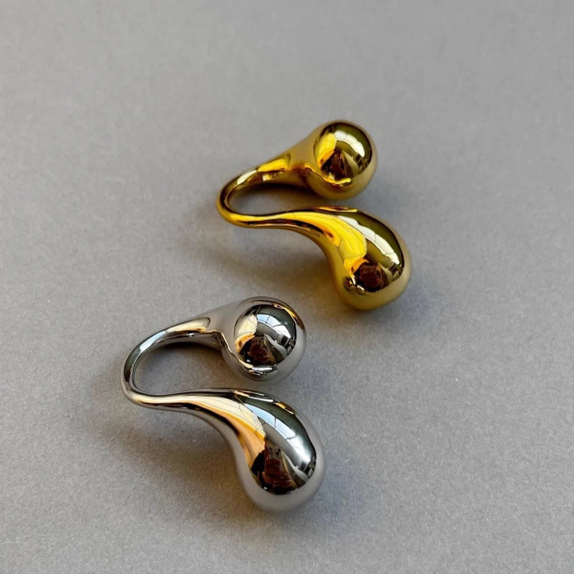 Chunky Water Drop Ring - Voisson