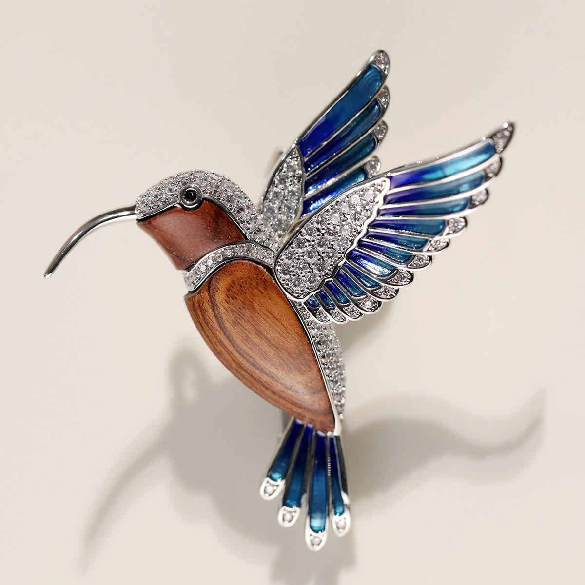 Cobalt Flight Brooch - Voisson