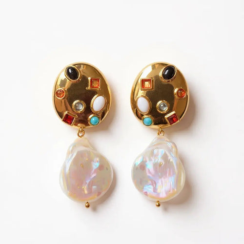 CosmicCanvas Baroque Earrings - Voisson