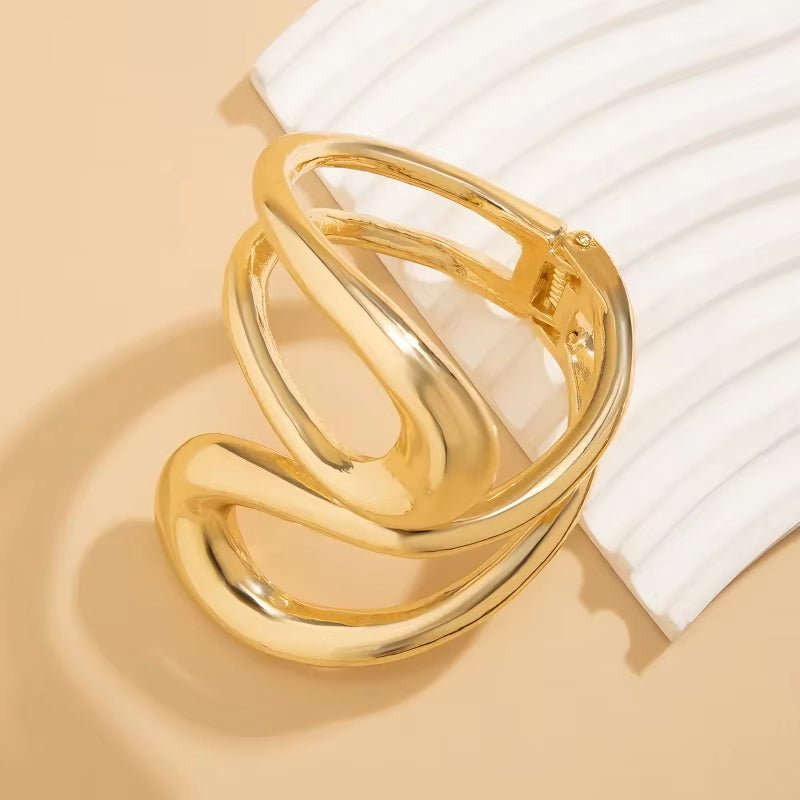 CrescentCurl Chunky Cuff Bracelet - Voisson