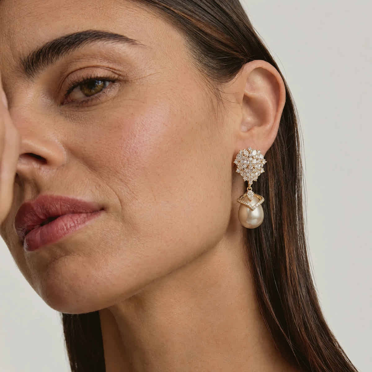Crystal Cluster Pearl Drops - Voisson