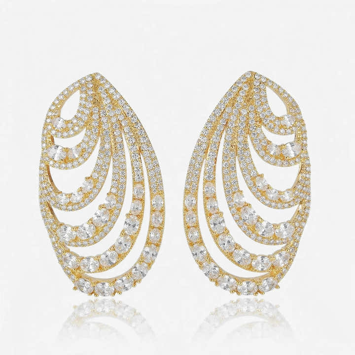 Crystal Opera Cascade Earrings - Voisson