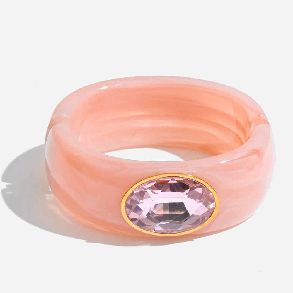 Crystal Round Bangle - Voisson