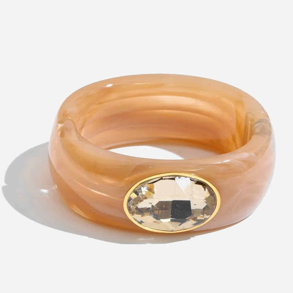Crystal Round Bangle - Voisson