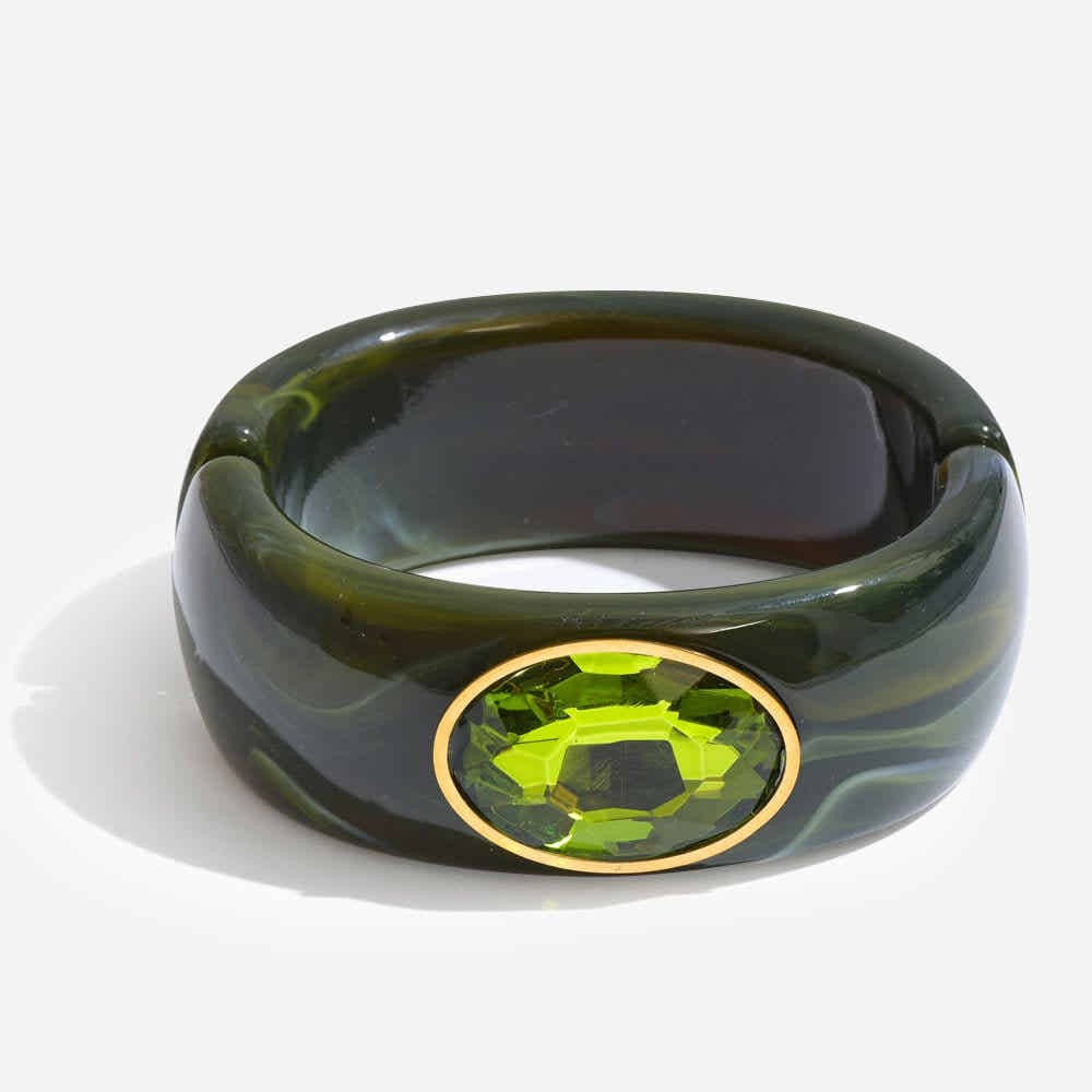 Crystal Round Bangle - Voisson