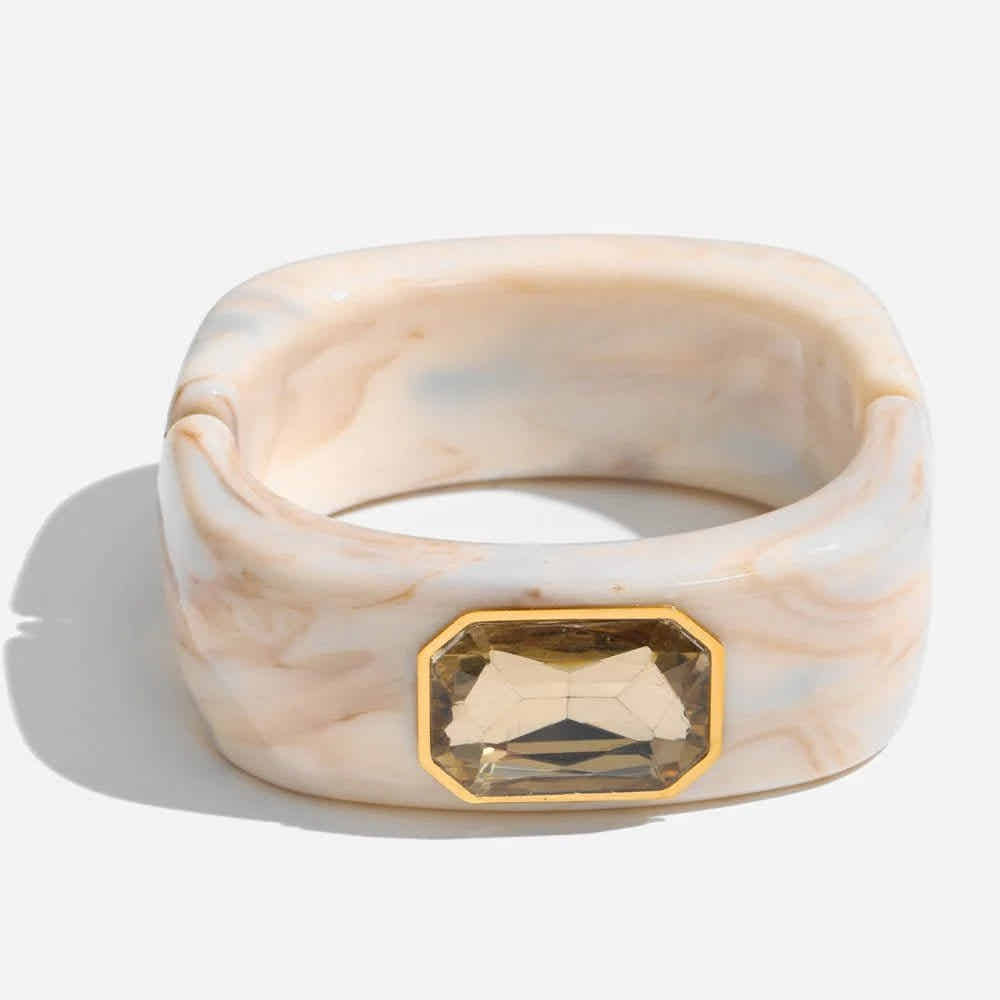Crystal Square Bangle - Voisson
